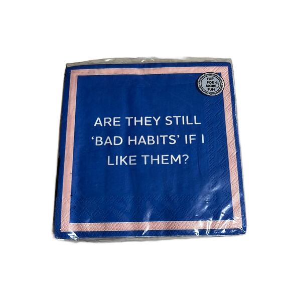 NWB Decorative FUN Party-Bar Napkins-20 Count - Picture 2 of 2